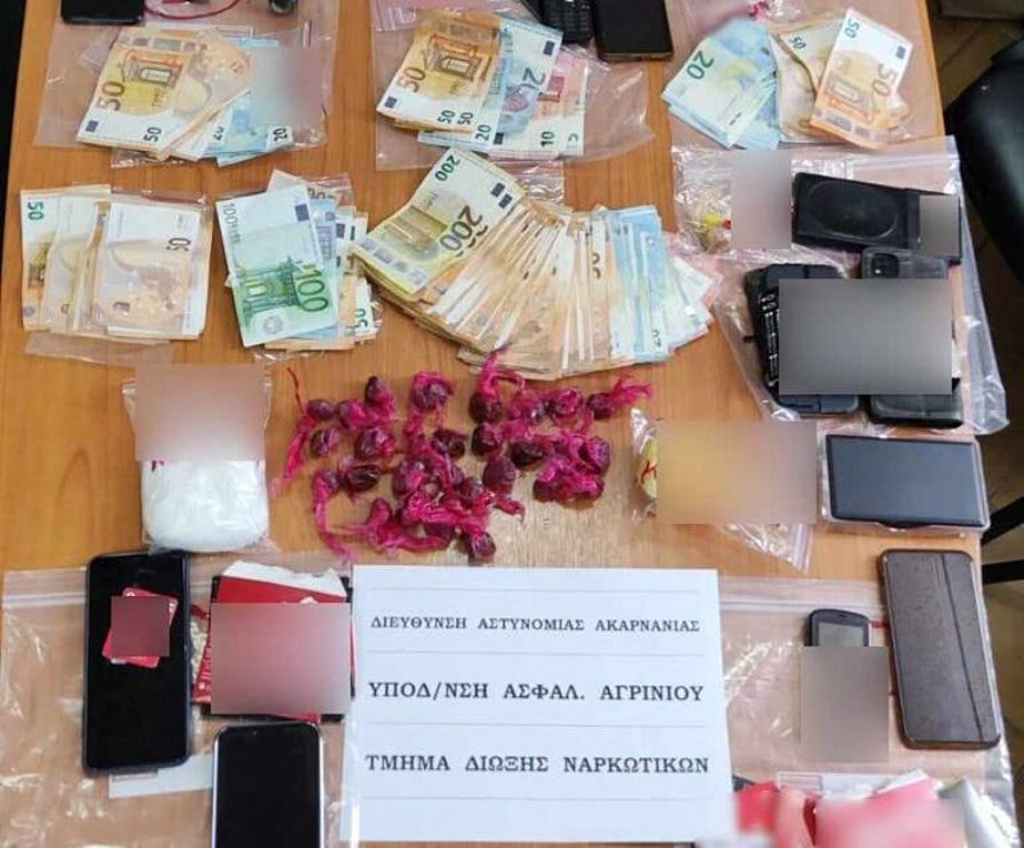 Αιτωλοακαρνανία: Οκτώ συλλήψεις για διακίνηση ναρκωτικών