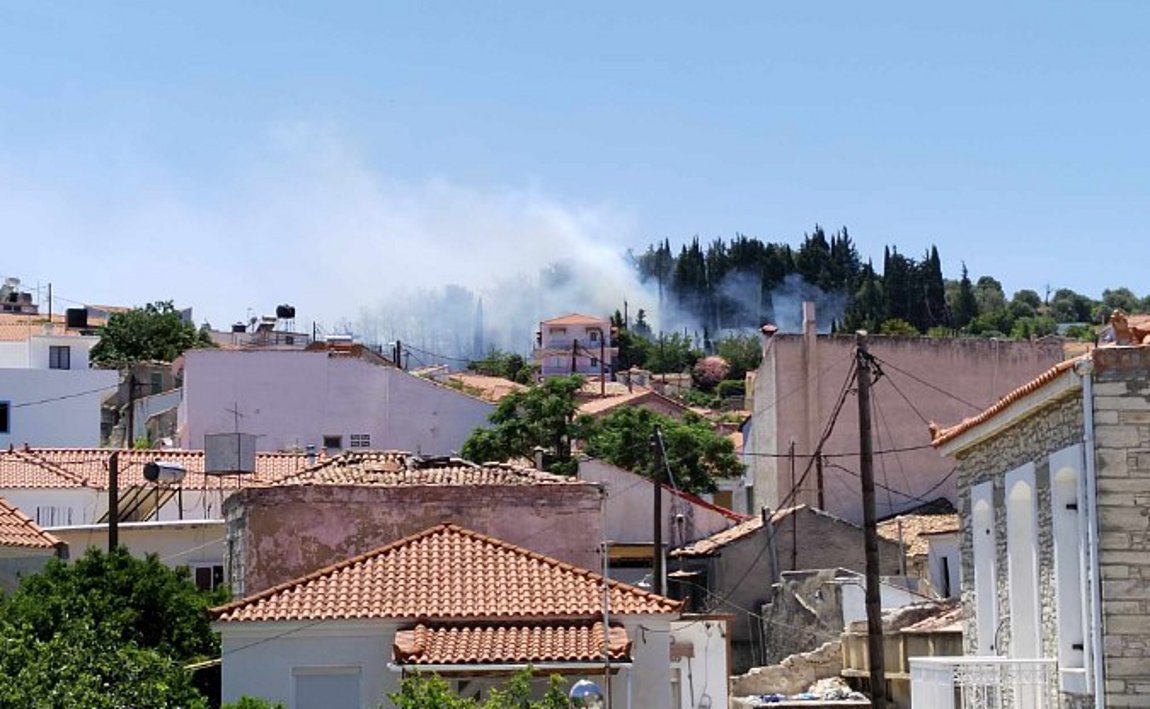 Σάμος: Οριοθετήθηκε η πυρκαγιά στους Μυτιληνιούς