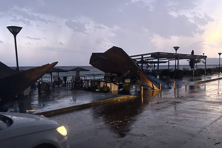 Devastare și probleme în urma furtunii neașteptate în Kavala și Serres - Fotografii și Video