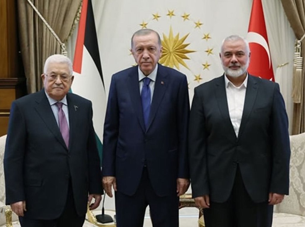 Αμπάς και Ερντογάν συναντήθηκαν στην Άγκυρα με τον ηγέτη της Χαμάς Χανίγια