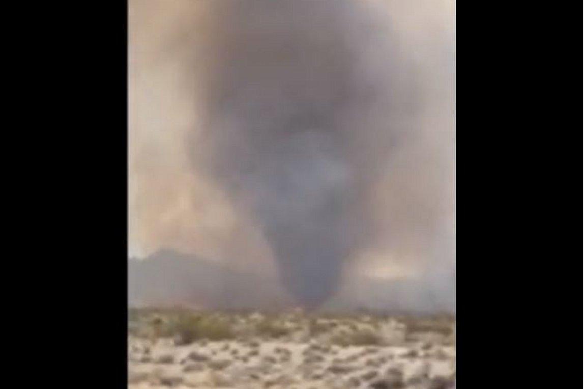 Πύρινοι στρόβιλοι στην έρημο Μοχάβι στις ΗΠΑ – ΒΙΝΤΕΟ