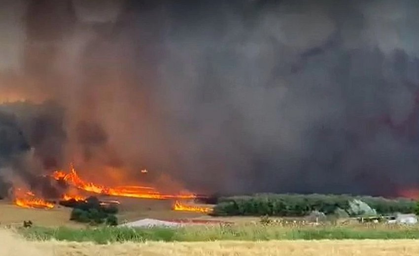 Alexandroupolis se confruntă cu incendii de trei zile - Eforturi masive pentru a stinge focul în zona Nipsa - Lupta pentru a proteja Drumul Egnatia Odos
