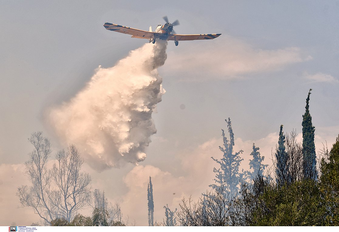 Υπό μερικό έλεγχο η πυρκαγιά σε αγροτοδασική έκταση στην Κόκλα του Άργους