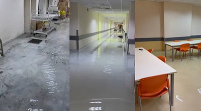 Κακοκαιρία Elias - Πλημμύρισαν τα υπόγεια, οι χώροι με τις γεννήτριες και οι αποθήκες υλικών του Γενικού Νοσοκομείου Βόλου - Βίντεο