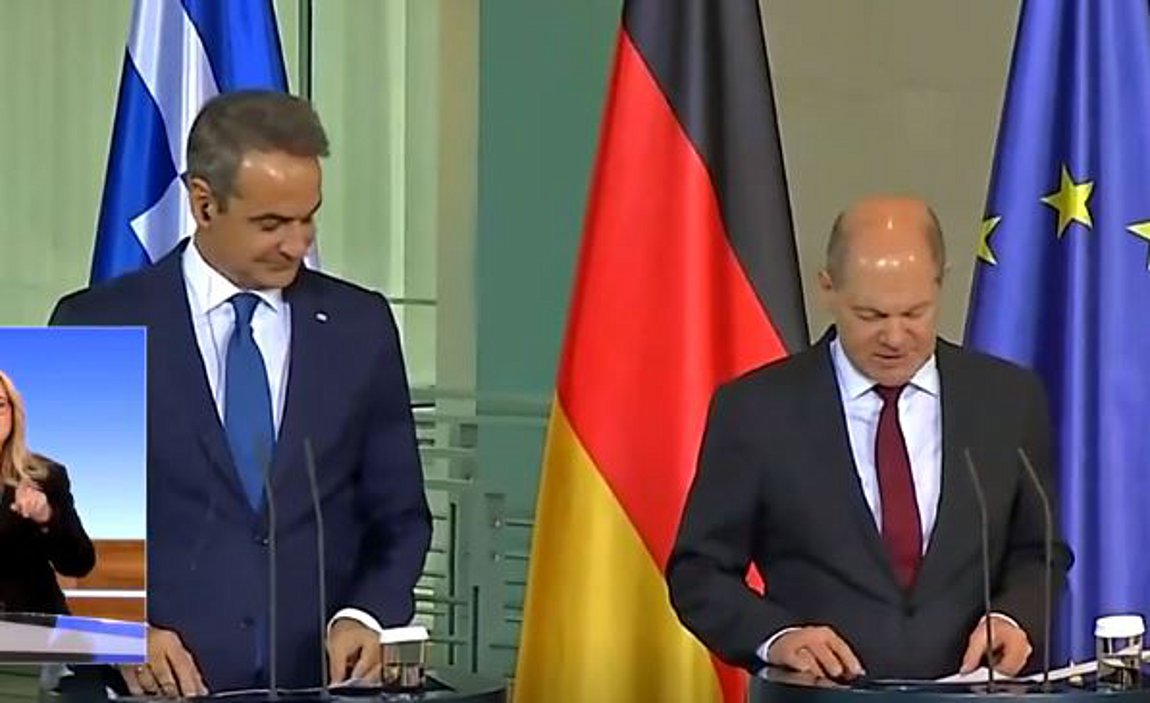 LIVE: Οι δηλώσεις Σολτς και Μητσοτάκη