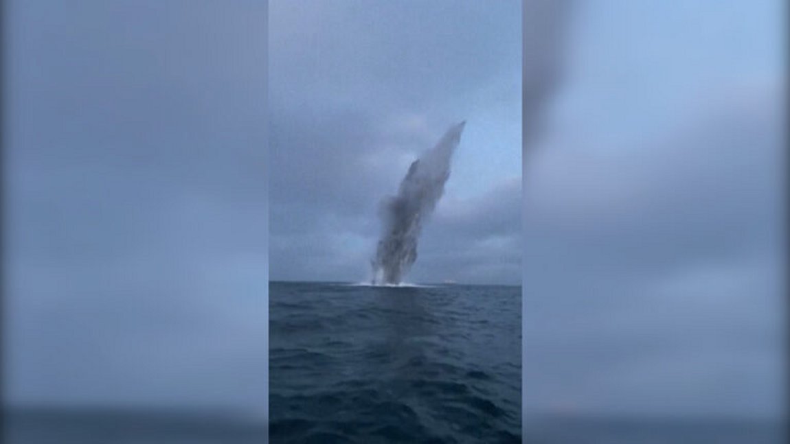 Βόμβα του Β’ Παγκοσμίου Πολέμου πυροδοτήθηκε στα ανοιχτά της Δανίας – ΒΙΝΤΕΟ