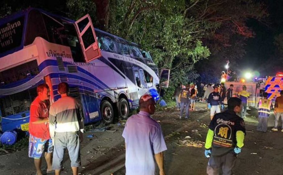 Ταϊλάνδη: Τουλάχιστον 14 νεκροί, 32 τραυματίες σε τροχαίο με διώροφο λεωφορείο