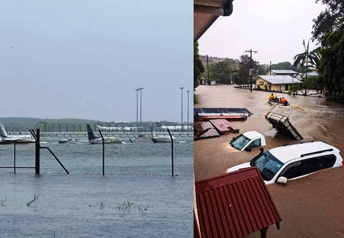Αυστραλία: Πρωτοφανείς πλημμύρες, βυθίστηκαν αεροπλάνα, κροκόδειλοι βγήκαν στους δρόμους – Βίντεο