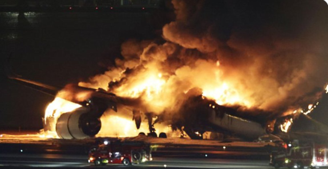 Ιαπωνία: Νεκροί οι πέντε επιβαίνοντες στο αεροσκάφος της ακτοφυλακής-Συγκλονιστικό ΒΙΝΤΕΟ