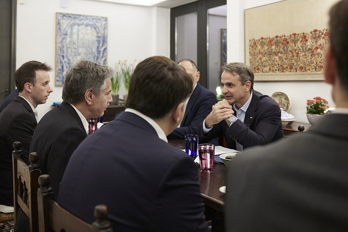 Η ανάρτηση Μητσοτάκη για τη συνάντηση με Μπλίνκεν