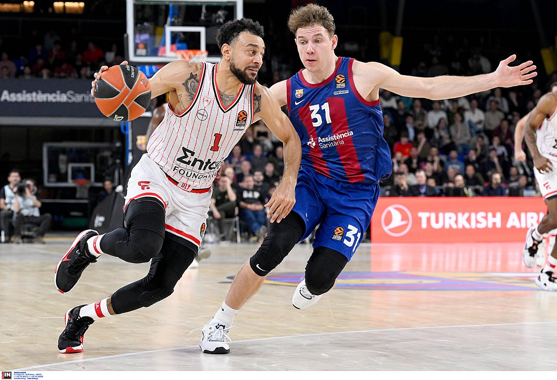 Euroleague: Ήττα στις λεπτομέρειες – Μπαρτσελόνα-Ολυμπιακός 86-78