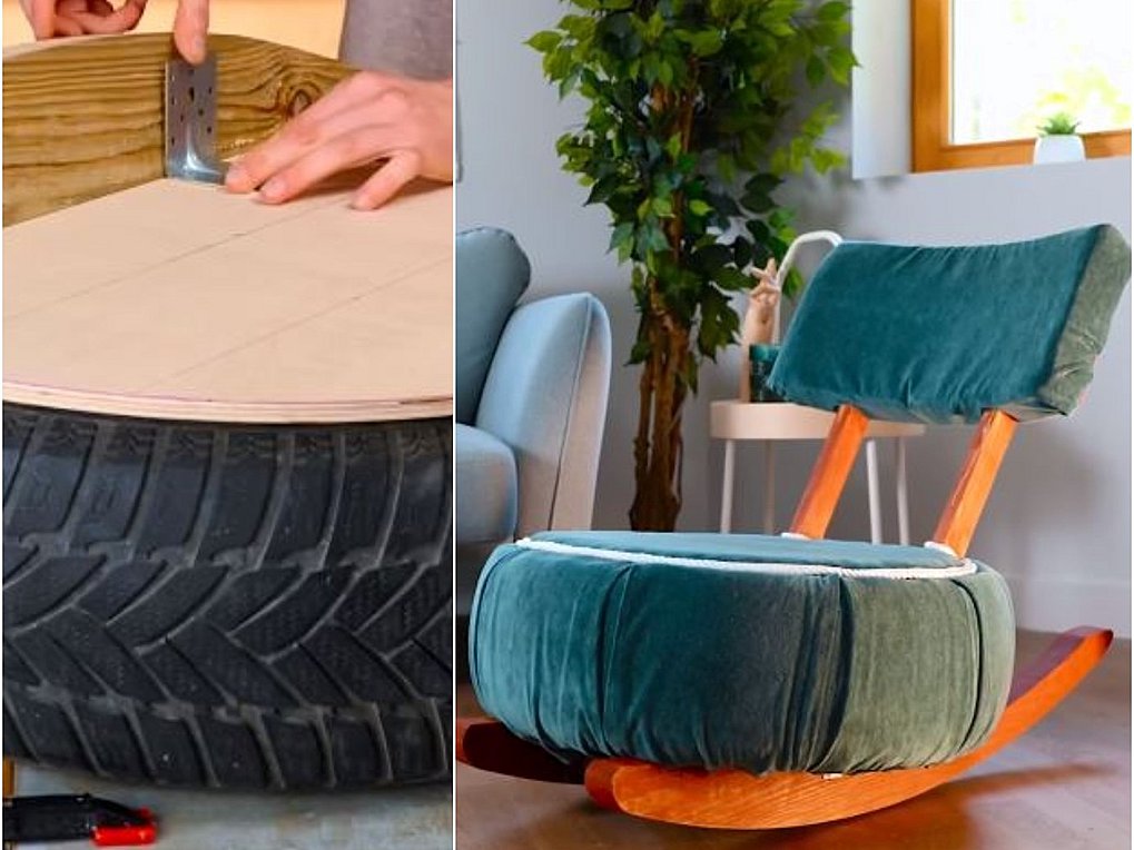 DIY: Πώς να φτιάξετε κουνιστή πολυθρόνα από ένα παλιό λάστιχο αυτοκινήτου