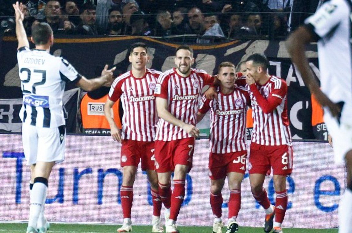 ΠΑΟΚ – Ολυμπιακός 1-4: Θρίαμβος των «ερυθρολεύκων» στην Τούμπα