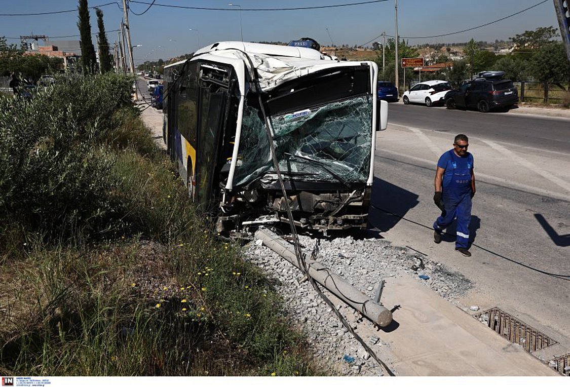 Άνω Λιόσια: Πώς έγινε το τροχαίο με λεωφορείο – ΒΙΝΤΕΟ