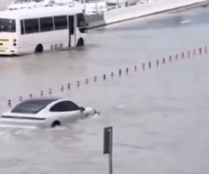 Ντουμπάι: Εικόνες καταστροφής από την καταρρακτώδη βροχή 