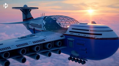 Skytanic: Το πρώτο ιπτάμενο ξενοδοχείο - Κινείται με πυρηνική ενέργεια