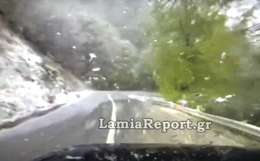 Φθιώτιδα: Χιόνια έπεσαν στα ορεινά της Λαμίας - Βίντεο