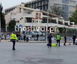 Θεσσαλονίκη: Μηχανή παρέσυρε τροχονόμο στο κέντρο της πόλης - Μεταφέρθηκε στο νοσοκομείο 