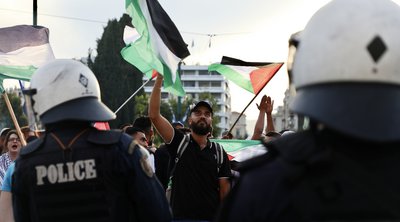 Διαδήλωση κατά του πολέμου στην Γάζα - Επεισόδια στο Σύνταγμα