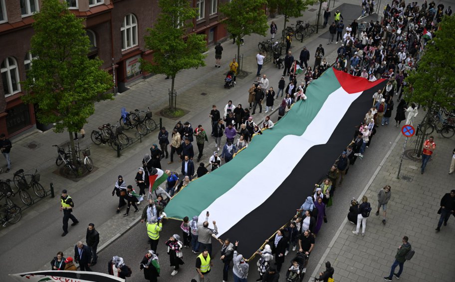 Σουηδία: Διαδήλωση στο Μάλμε κατά της συμμετοχής του Ισραήλ στη Γιουροβίζιον