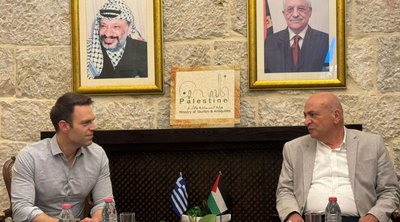 Κασσελάκης από Βηθλεέμ: «Ξεκάθαρο μήνυμα αλληλεγγύης στον παλαιστινιακό λαό»