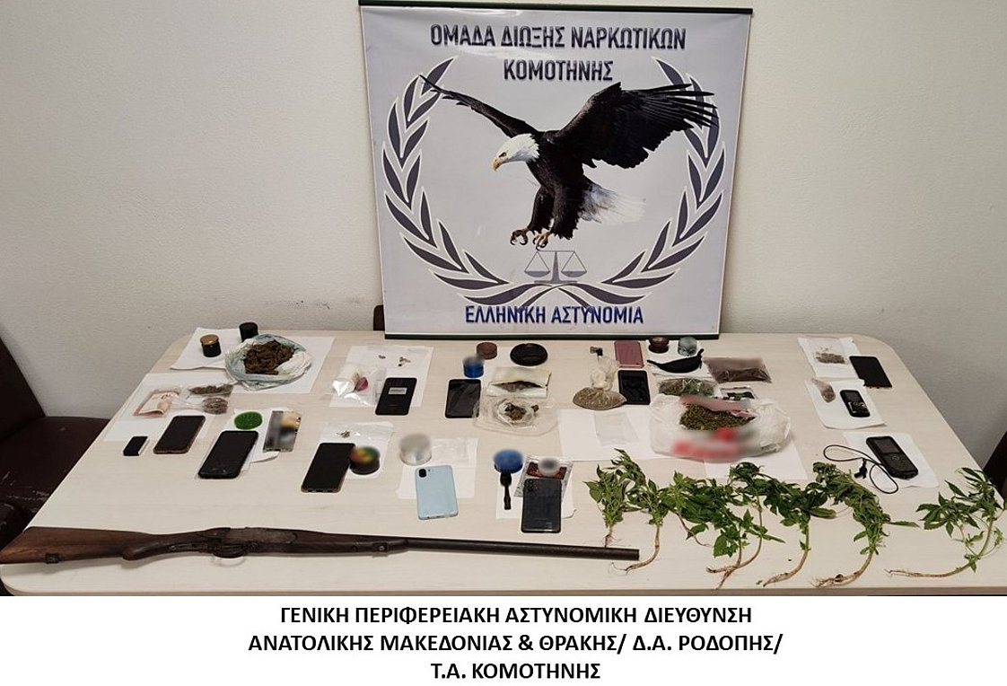 Κομοτηνή: Ναρκωτικά εντόπισαν οι αστυνομικοί σκύλοι «Laika» και «As» – Συνελήφθησαν δέκα άτομα