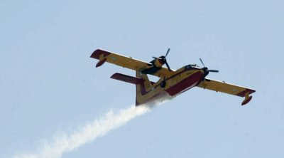Θήβα: Αναγκαστική προσγείωση πυροσβεστικού αεροσκάφους