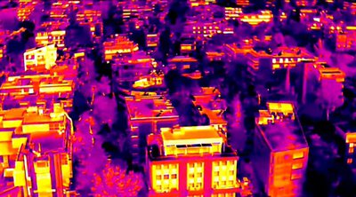Καύσωνας: Τι δείχνει θερμική κάμερα πάνω από την Αθήνα – ΒΙΝΤΕΟ