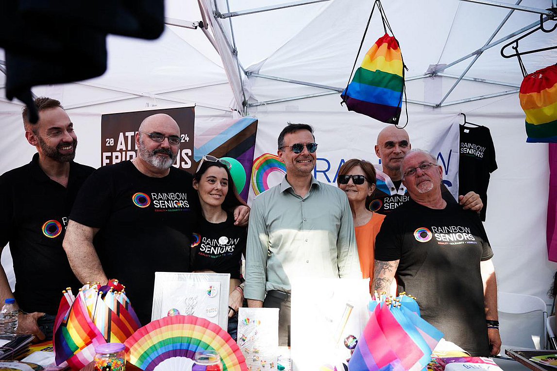 Ο Χάρης Δούκας παραβρέθηκε στις εκδηλώσεις στο Athens Pride