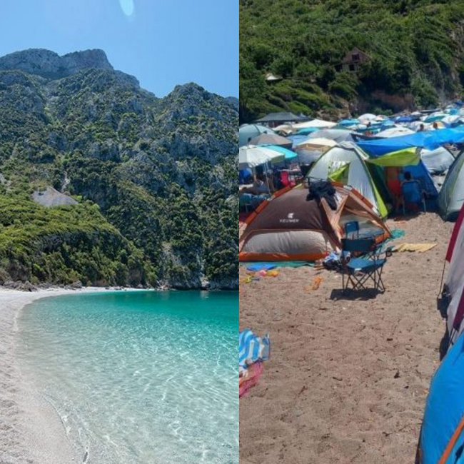 Εύβοια: Γέμισε με σκηνές μια από τις ωραιότερες παραλίες του νησιού - Αντιδρούν οι ντόπιοι - ΕΙΚΟΝΑ