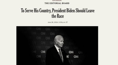 Οι NYT καλούν τον Μπάιντεν να αποσυρθεί από την κούρσα για τον Λευκό Οίκο
