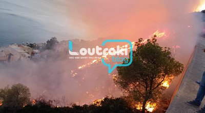 Χειροπέδες σε 30χρονο για τη φωτιά στο Λουτράκι
