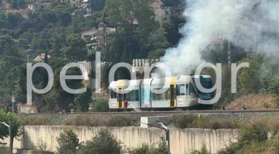 Αχαΐα: Φωτιά σε βαγόνι του Προαστιακού στην Ακράτα
