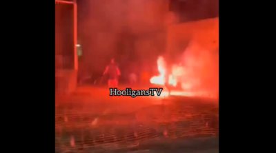Καματερό: Χούλιγκαν ΑΕΚ και Παναθηναϊκού έδωσαν «μάχη» με καδρόνια και φωτοβολίδες - ΒΙΝΤΕΟ