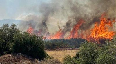 Πολύ υψηλός κίνδυνος πυρκαγιάς αύριο σε αρκετές περιοχές