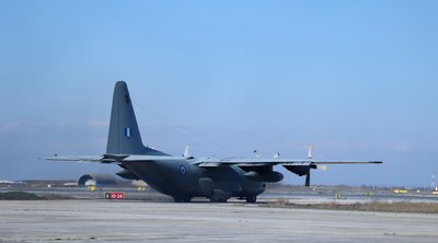 C-130 καθηλώθηκε στην Κεφαλονιά ύστερα από πρόσκρουση σε κολόνα