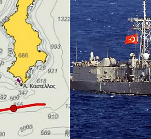 Σκηνικό έντασης από την Άγκυρα ανοιχτά της Κάσου - Σε επιφυλακή το Πολεμικό Ναυτικό