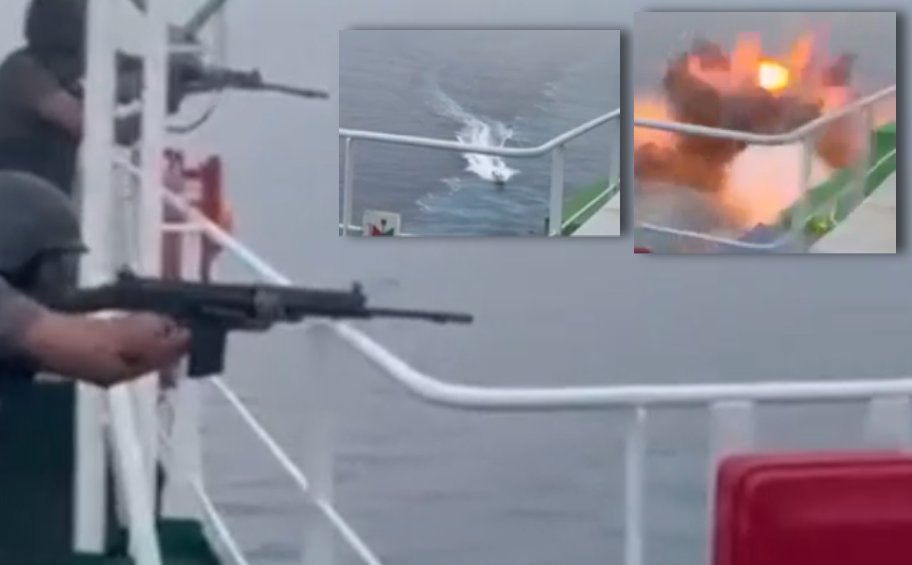 Καρέ – καρέ η ανατίναξη θαλάσσιου drone των Χούθι