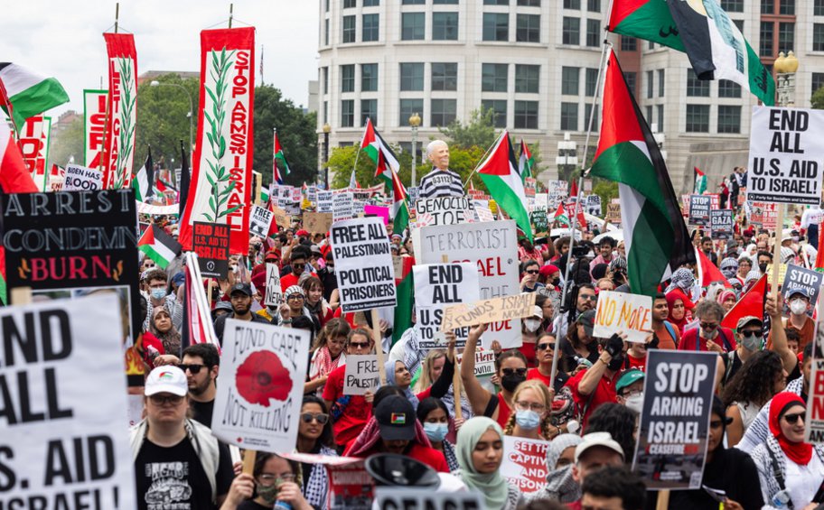 ΗΠΑ: Χιλιάδες διαδηλωτές κατά του πολέμου του Ισραήλ στη Γάζα συγκεντρώνονται κοντά στο Καπιτώλιο