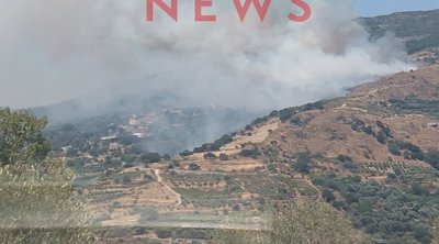 Πυρκαγιά στα Χανιά: Μήνυμα από το 112 - Εκκενώνονται δύο οικισμοί