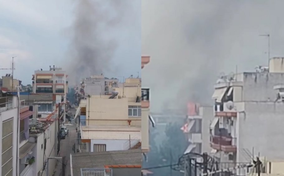 Θεσσαλονίκη: Φωτιά κοντά στο κτίριο της ΓΑΔΘ - ΒΙΝΤΕΟ