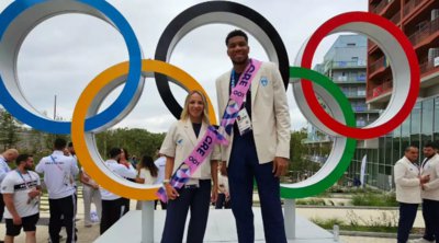 Αντετοκούνμπο και Ντρισμπιώτη πόζαραν πριν την τελετή έναρξης των Ολυμπιακών Αγώνων 2024