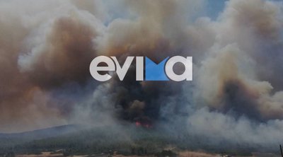 Φωτιά στην Εύβοια: Μήνυμα του 112 για εκκένωση οικισμού 
