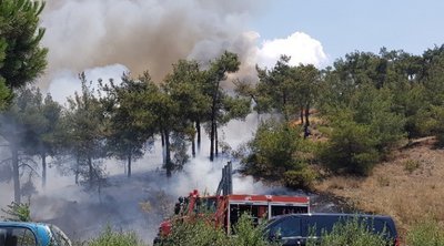Κιλκίς: Συνεχίζει να καίει η φωτιά στο Πευκόδασος