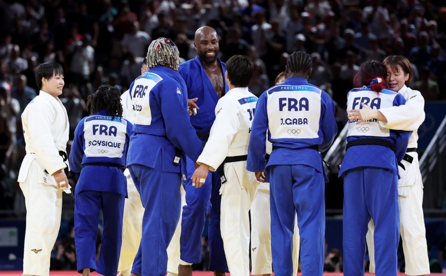Ολυμπιακοί Αγώνες-Τζούντο: Θρίαμβος της Γαλλίας στο μικτό ομαδικό - Πέμπτο χρυσό για τον ρέκορντμαν Ρινέ