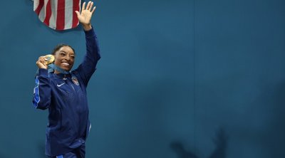 Ολυμπιακοί Αγώνες: Χρυσή» για 3η φορά στο Παρίσι η σούπερ Μπάιλς - ΒΙΝΤΕΟ