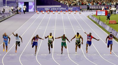 Ολυμπιακοί Αγώνες 2024: Η απίθανη κούρσα των 100μ. ανδρών σε 8 καρέ - Η φωτογραφία που έγινε viral
