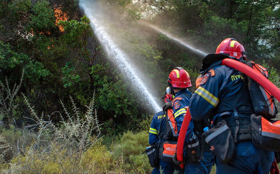 Υπό μερικό έλεγχο η φωτιά σε χαμηλή βλάστηση κοντά στο Πολύκαστρο Κιλκίς