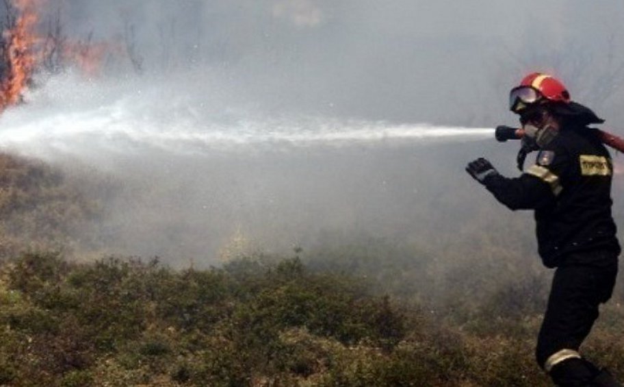 Πυρκαγιά στην περιοχή Μανδρότοπος στη Δράμα