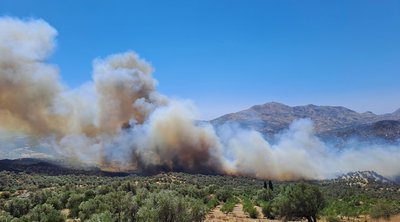 Ρέθυμνο: Μαίνεται το πύρινο μέτωπο – Νέα μηνύματα από το 112 - Eκκενώσεις οικισμών
